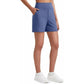💞Summer cool-down deal: just £14.99!!💞Women's High-Waisted Athletic Bermuda Shorts with Pockets – 🏃Running, Yoga,🧘 Summer Casual Activewear