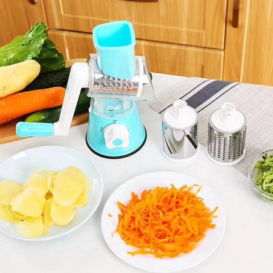 🧑‍🍳Kitchen Artifact - 30%OFF🥳3 in 1 Rotary Cheese Grater Vegetable Slicer