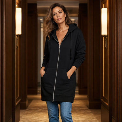🔥🍂Early Autumn Sale ￡12.99!!🥰Women Casual Zip up Fleece Hoodies