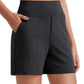 💞Summer cool-down deal: just £14.99!!💞Women's High-Waisted Athletic Bermuda Shorts with Pockets – 🏃Running, Yoga,🧘 Summer Casual Activewear