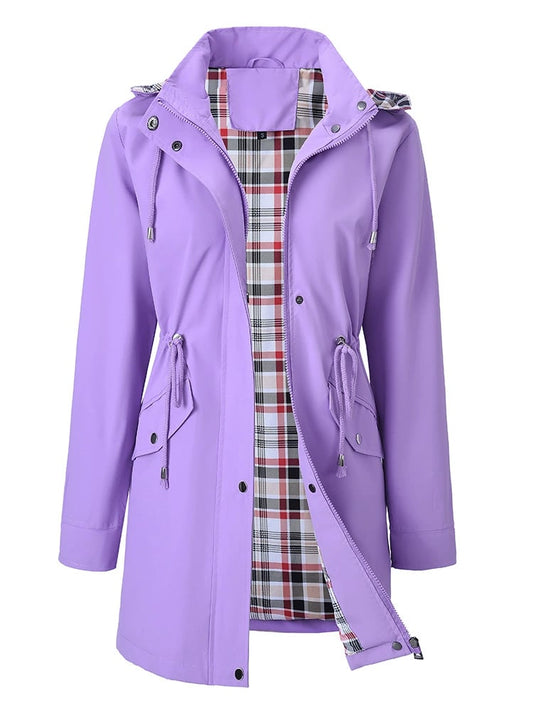 🔥LAST DAY SALE- 49% OFF⛰️🌧️Ultimate  Plaid Waterproof Jacket for Women💧