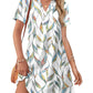 🔥2026 Summer Hot Sale 50% OFF💃Women's Casual V Neck Vacation Midi Dress With Pockets