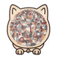 🎁Christmas Sale 49% OFF🎅135-Piece Morandi-Colored Cat Shaped Wooden Jigsaw Puzzle
