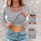 🔥NEW YEAR SALE £10.99!!⚡60K+ SOLD!💐Women's ribbed knit tank top with shelf bra