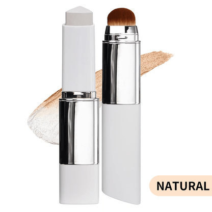 🎉BUY 1 GET 1 FREE🎉[OFFICIAL PRODUCT] BLANC Cover Cream Stick V w/ Detachable Brush - Korean Skin Care Color-Changing Foundation Stick with Collagen Capsules (0.45 oz)