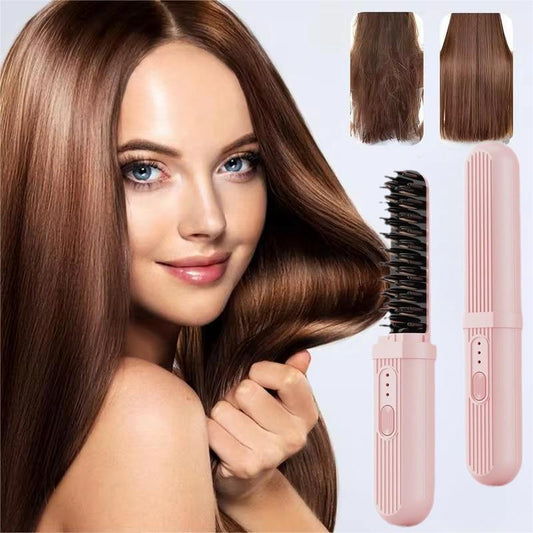 🔥Last Day 49%OFF - 2024 New-In Women's Cordless Hair Straightener Brush