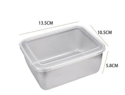 🔥Buy 2 Get 1 Free - Stainless Steel Square Plate(with lid）