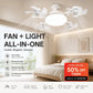 🏆LAST DAY SALE 50% OFF🎉💥Remote-Controlled LED Ceiling Fan Light-Saving Cooling & Lighting for Bedroom & Home