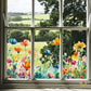 🔥Last Day Sale - ￡6.99!🎁50K+ SOLD! ✨💐Colorful Floral Bouquet Window Sticker🖼️0814