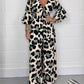 🔥🐆Last Day Promotion 49% OFF - 👗Leopard print V-neck jumpsuit