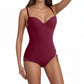 🏆 Last Day Special Price £9.77 !Shapewear Bodysuit with Bra | Ruched Slimming Adjustable Waist✨