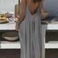💃LAST DAY SAEL 50% OFF!!✨Women's Solid Color Backless Cami Dress💕