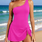⛱️LAST DAY SPECIAL SALE 70% OFF!!💖 👙One Shoulder Skirted One Piece Swimsuit