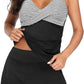 🏖️Summer Cool Deal: £14.99!!👙Tummy Control Two-Piece Tankini Skirt Set