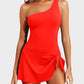 ⛱️LAST DAY SPECIAL SALE 70% OFF!!💖 👙One Shoulder Skirted One Piece Swimsuit