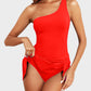 ⛱️LAST DAY SPECIAL SALE 70% OFF!!💖 👙One Shoulder Skirted One Piece Swimsuit