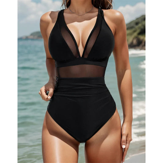 🔥Last Day Special Price £12.99!!💥-👙Mesh Tummy Control Swimsuit