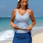 🏖️Summer Cool Deal: £14.99!!👙Tummy Control Two-Piece Tankini Skirt Set