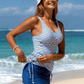 🏖️Summer Cool Deal: £14.99!!👙Tummy Control Two-Piece Tankini Skirt Set