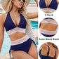🔥LAST DAY SPECIAL PRICE: ￡11.99!!💥-👙2025 High Waisted Tummy Control Color Block Bikini Sets