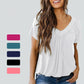 🎀Women's Casual Pleated V-Neck Short-Sleeve Top🥐 | Effortless Tuck Design | Wrinkle-Free Office Wear