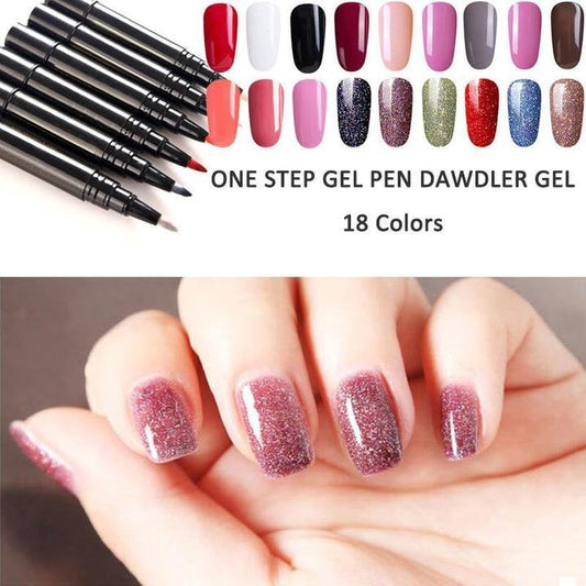💅 Limited Time Buy 1 Get 1 Free - £9.99! ✨One Step Nail Gel Pen🎨