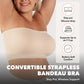 🏖️Summer Hot Sale 50% OFF🤎Convertible Strapless Bandeau Bra with Wireless Comfort, Anti-Slip Grip & Removable Straps