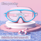 🔥EASTER GIFT – ONLY £9.99!!🏆#1 Bestselling🏊‍♀️HD children's large frame waterproof and anti-fog swimming goggles