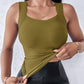 🔥NEW YEAR SALE £8.99!!⚡60K+ SOLD!💐Women's U Neck Thermal Tank Tops with Built-In Bra