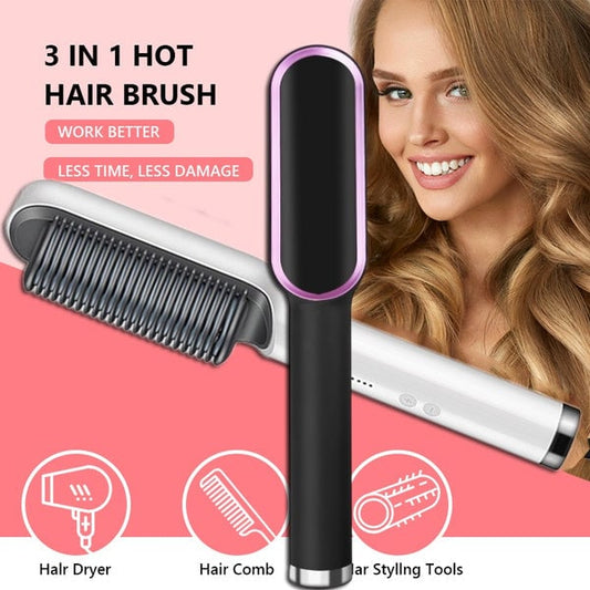 🔥Last Day Promotion 49% OFF💇‍♀Negative Ion Hair Straightener Styling Comb