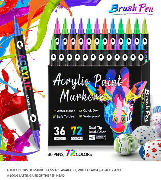 🔥Last Day Promotion-49%OFF🎁Dual Tip Acrylic Paint Pen Marker