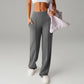 🔥NEW YEAR SALE - ONLY £14.99!!⚡50K+ SOLD!💕Women's Plain Loose Straight Leg Pants