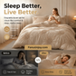 🎁Best Gift for Your Family: 70% OFF!☁️😴 Bring you cozy deep sleep!Elegant Pinch Pleat Duvet Cover Set