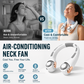 🔥LAST DAY SALE £12.99!!⚡50K+ SOLD!🍃❄️Neck Air Conditioner Fan – Ultra‑quiet, 360° rotating, 3 speeds. Hands‑free cooling, long battery. Summer essential!