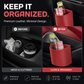 🥳2026 HOT SALE🥳💞50K+ SOLD!🚗🧺Leather Car Door Cup Holder – Wide‑mouth opening, easy reach for drinks & phone. Clip‑on secure fit. PU leather, tough & stylish. 🛡️✨