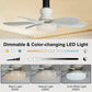 🔥SUMMER HOT SALE £15.99!!⚡50K+ SOLD!🍃SmartBreez™ 40W LED Ceiling Fan Light – 20.5” Ultra-Quiet with Remote 🎯 | E27 + FREE B22 Adapter 🔌 | For Bedroom 😴, Kitchen 👩‍🍳 & Garage 🛠️ – UK Ready! 🇬🇧