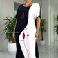 🔥🌷Summer Promotion 49% OFF - 👗Lovely Black White Abstract Face Print Loose Maxi Dress