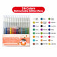 ⌛LAST DAY - ONLY ￡6.99!!✨50K+ SOLD!🎁Retractable Glitter Gel Pen Set for Journaling & Drawing