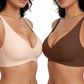 💗LAST WEEK- ONLY￡10.99!!⚡50K+ SOLD💕Jelly Wireless Womens Comfortable Wireless Bras Push Up Bralettes Seamless Tshirts Bras Deep V Everyday Bras