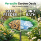 💖🎁LAST DAY SALE £8.99!!🔥50K+ SOLD!🐦Colorful Flower-Shaped Bird Feeder Stake🌺