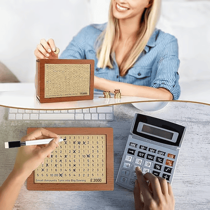 🔥NEW YEAR SALE £7.99!!⚡50K+ SOLD!💰Cash Vault Wooden Savings Box