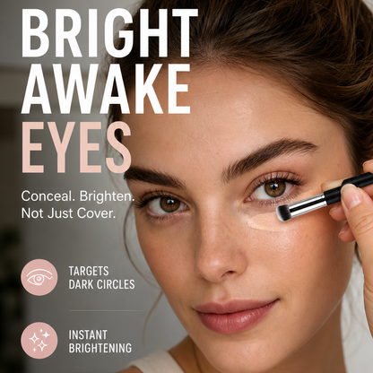 🏆Last Day Special Price £7.99 with Free Brush!🎁Under-Eye Brightener Cream – Dark Circle Correction & Fine Line Smoothing