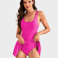 🏖️Summer Hot Sale - ONLY ￡12.99!!⚡50K+ SOLD!👙🌊Women's One Piece Tummy Control Tie Knot Swimsuit