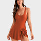 🏖️Summer Hot Sale - ONLY ￡12.99!!⚡50K+ SOLD!👙🌊Women's One Piece Tummy Control Tie Knot Swimsuit