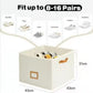 ⏰🔥LIMITED TIME ￡11.99!!👟Foldable Shoe Storage Box for Closet Foldable Organiser with Clear Lid & Reinforced Handles Fits 16-Pair Slippers Space-Saving Bin for Closet Organisation🧺✨