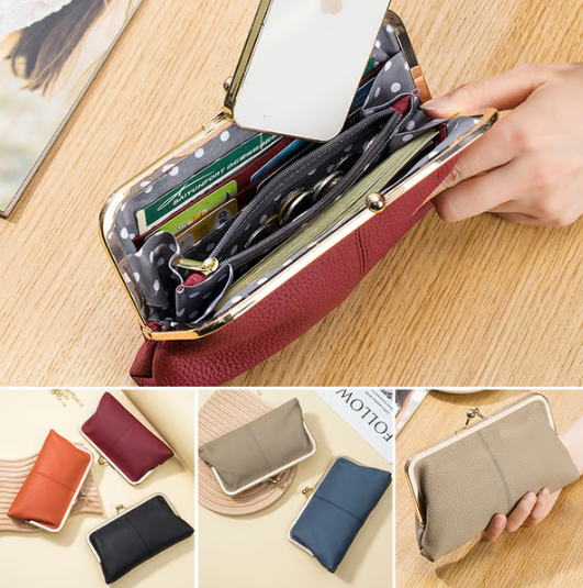 🔥Last Day Promotion 50% OFF💖Premium Genuine Leather Long Wallet – ✨Timeless Elegance, Unbeatable Price💕