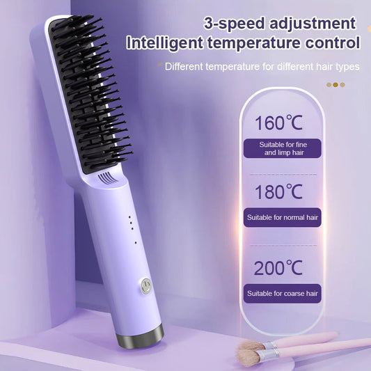 💥Limited time 49% off🔥Portable Cordless Mini Hair Straightening Comb