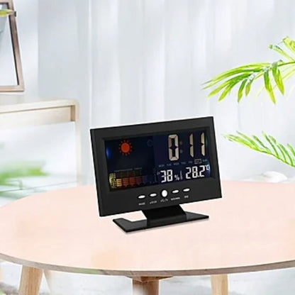 🔥Summer Promotion 49% OFF -🌤️💦Digital Temperature Monitor Weather Forecast LED Alarm Clock