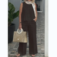🌷💝Last Day Sale 49%OFF - 👗Women's Simple Breathable Suit - Round-Neck Sleeveless Top & Wide-Leg Pants