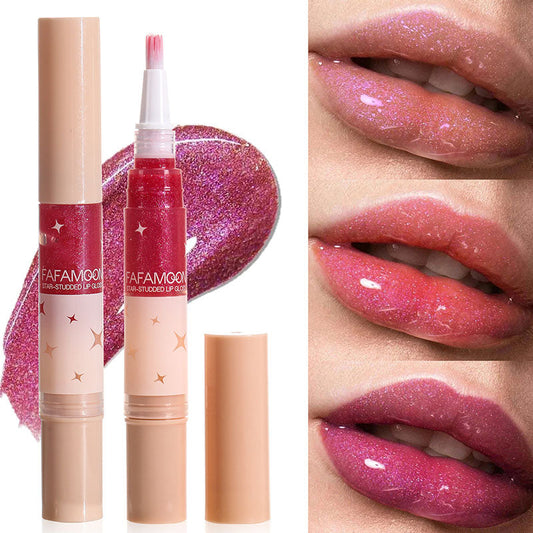 🌞Summer Beauty Sale 49% OFF -👄2PCS🔥Each only £4.95🔥Star-Studded Lip Gloss